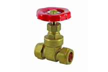 Yellow Brass Gatevalve C x C 22mm