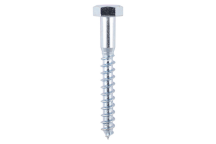 Timco Coach Screws Hex Head Silver  - 6.0 x 50mm (10pcs)